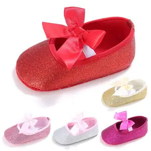 Hao Baby Latest Big Sale 0-1 Years Old Kids Girls Baby Casual Indoor Sequined Princess Shoes