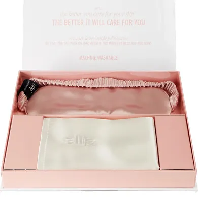Luxus rosa magnetische Geschenk box Seiden augen maske maßge schneiderte rosa Geschenk box Leere magnetische Verschluss kosmetische Geschenk box mit Satin futter