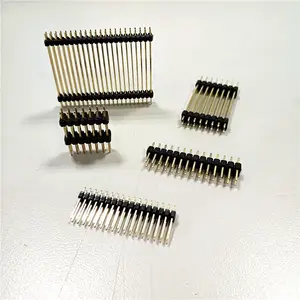 1.27mm 1.5mm 2.0mm 2.54mm pitch double row pin header connector