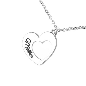 La hija de mamá de corazón colgante de joyería collar de Madre Regalos de Día de las madres para mamá cumpleaños - Product Image 3