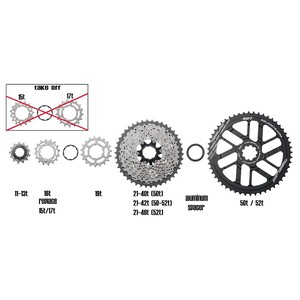Reliquia Componentes bicicleta casetes anillo para <span class=keywords><strong>Shimano</strong></span> 11 t casetes - Product Image 4