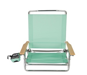 Kejie Light Green Modern Portable Moon <strong>Chair</strong> Backpack Aluminum Frame Foldable <strong>Beach</strong> <strong>Chair</strong> Towel Holder 600D Polyester Outdoor - Product Image 2