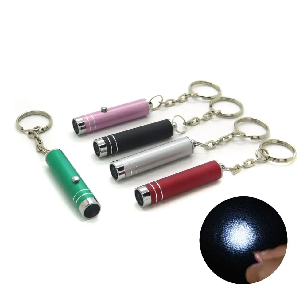 מיני כיס נייד Keychain Keyring LED קמפינג פנס לפיד מנורת אור