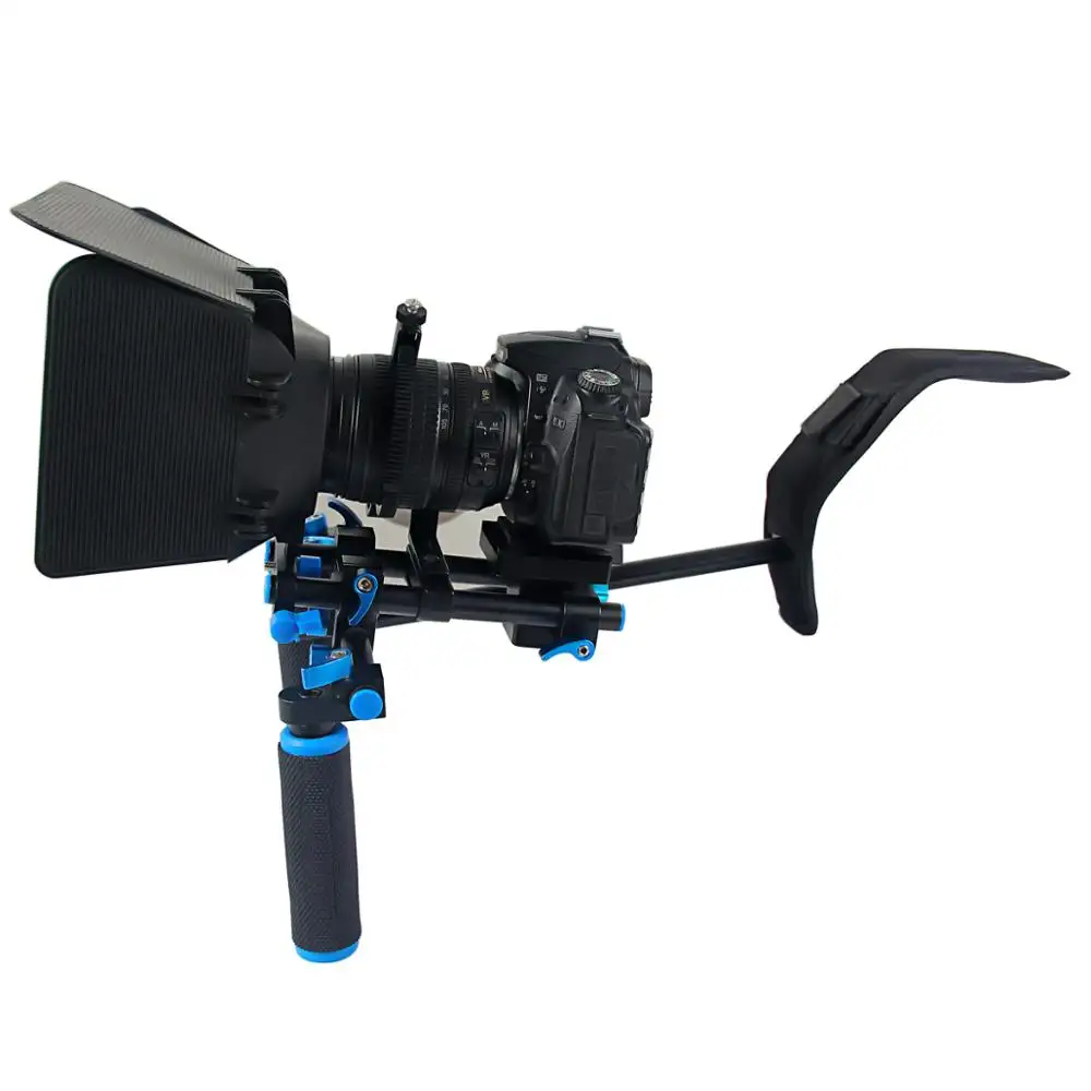YELANGU Handgrip DSLR Rig D4 Omuz Dağı Taşınabilir Kamera Braketi Kamera Çekim için