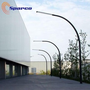 6M 8M 10M 12M de aluminio/acero inoxidable/acero galvanizado postes de luz al aire libre de diseño único en forma de arco de la luz de calle de la columna