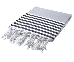 Wholesale 100% Cotton Tassel Peshtemal <strong>Hamman</strong> Fouta Turkish Beach <strong>Towel</strong> Hot Colorful Stripe Disposable Compressed for Home Use - Product Image 5
