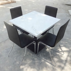 bianco lucido utilizzati tavolo al <span class=keywords><strong>ristorante</strong></span> e sedia vendita - Product Image 1