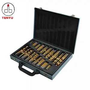 170 Pcs Metric DIN338 Rolou Borda Totalmente Cobalto HSS Torção Brocas Set para Perfuração De Alumínio de Aço Inoxidável de Meta