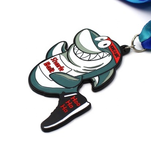 Tùy Chỉnh Đầy Màu Sắc 5K Chạy Chạy Marathon Nhựa Pvc Cao Su Huy Chương Với Ribbon Lanyard - Product Image 4