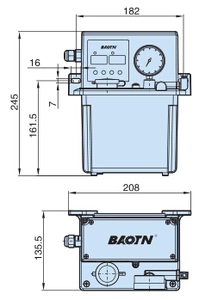 Fournisseurs de Chine BAOTN Moteur électrique 12V micro-pompe de lubrification à engrenage lubrification centrale système de dis - Product Image 3