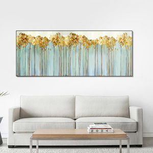 Lámina Dorada Persona lizada Imagen Horizontal Cuadro Abstracto a de Colorida Wall Arte Moderna Decoración Sin Marco - Product Image 4