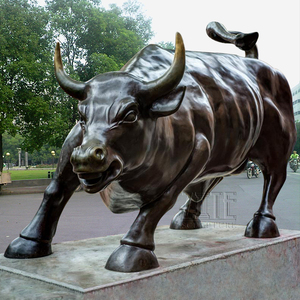 Escultura decorativa de Metal y bronce de tamaño real para ganado, estatua de Toro, corrida de toros - Product Image 5