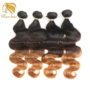Lsy barato al por mayor 3 tono Ombre peruano ofertas del paquete del pelo para la venta Original 1B 4 30 de color del pelo teje - Product Image 1