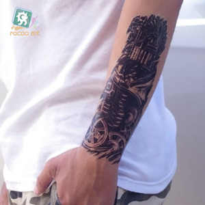 3D nuevos hombres geniales media manga <span class=keywords><strong>brazo</strong></span> tótem temporal tatuaje pegatinas cuerpo arte tatuaje <span class=keywords><strong>Tribal</strong></span> reposabrazos diseños - Product Image 4