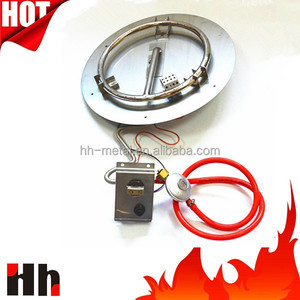 Acero inoxidable al aire libre <span class=keywords><strong>gas</strong></span> natural o LP fogón quemador anillo y plana pan kit con sistema de encendido electrónico - Product Image 3