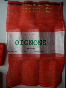 Sénégal 5kg 10kg 25kg 50kg oignon pommes de terre leno Sac filet - Product Image 1