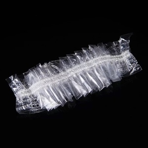 Herramientas de peluquería: Gorros <span class=keywords><strong>desechables</strong></span> personalizados de PE para teñir el cabello, protectores de orejas impermeables para ducha - Product Image 3