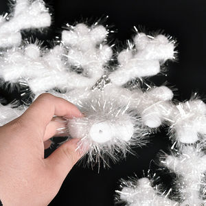 Рождественское украшение в виде белого Снежинки из пенопласта, 16 см - Product Image 4