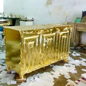 Best Quality Gold Leaf Taiwan Gold Leaf Sheets 9*9cm Gold Foil Use For Furniture And Crafts Decoration