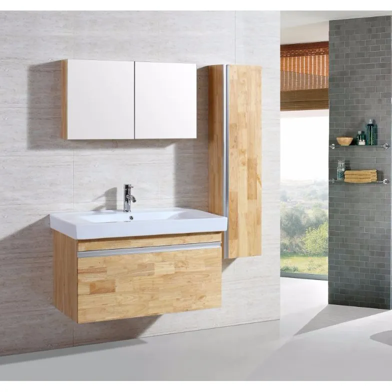 Solid Wood Bathroom Vanity with Sink Bath Cabinet Furniture Unit T9002