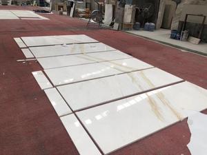 Tự Nhiên Aristone Trắng & Vàng Tĩnh Mạch Bằng Đá Cẩm Thạch Gạch Sàn - Product Image 6