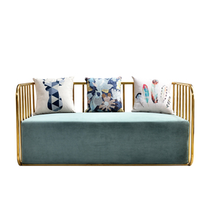 Elegante sofá <span class=keywords><strong>madern</strong></span> muebles de diseño para bar personalizar marco de acero inoxidable cómodo sofá silla - Product Image 2
