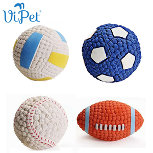 Set di giocattoli sportivi morbidi per gatti e cani calcio pallavolo palle da Rugby indistruttibili giocattolo da masticare per animali domestici interattivi e di movimento - Product Image 3