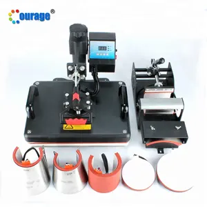 8 In 1 Sublimation Machine Mugs T Shirts Cap Printing Heat Press Machine Sublimation 8 in 1