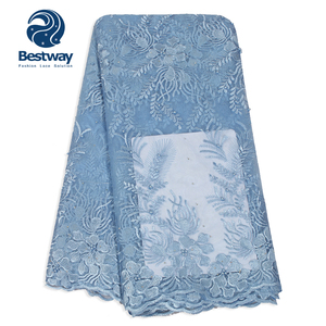 Vải Ren Châu Phi Đính Cườm Pháp Chất Lượng Nhà Sản Xuất Ren Bestway - Product Image 4