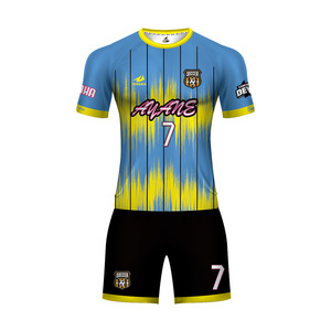 Alta calidad conjunto completo Jersey de fútbol rápido seco sublimado tela ropa de fútbol profesional 3D uniforme de fútbol - Product Image 2