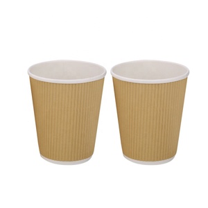 Petit sac de papier kraft brun de qualité alimentaire jetables tasses à café - Product Image 3