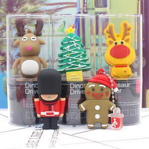 الترويجي تجار الأيائل الكرتون محرك فلاش USB 4GB 8GB 16GB شعار مخصص البسيطة U القرص الحيوان الغزلان هدية الكريسماس - Product Image 5