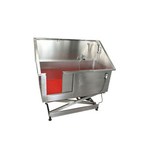 Bak mandi perawatan anjing Stainless Steel, instrumen kedokteran hewan angkat elektrik - Product Image 6