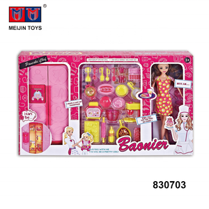 Pretend play set en plastique meubles réfrigérateur jouet <span class=keywords><strong>fille</strong></span> poupée <span class=keywords><strong>cuisine</strong></span> pour vente - Product Image 1