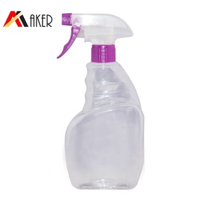 제조 업체 새로운 뜨거운 판매 흰색 화장실 청소기 400ml 500ml 빈 분무기 병 <span class=keywords><strong>PET</strong></span> 재활용 플라스틱 트리거 스프레이 병 - Product Image 2