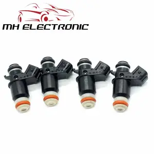MH Electronic 부 칙 (SET) 의 4) 16450-PLD-003 16450PLD003 Fuel Injector 노즐 대 한 Honda Civic EX 1.7L D17A2 D17A6 2001 2005