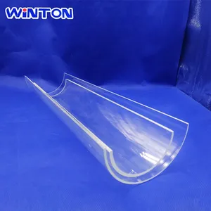 Winton Boro silikat Halb zylinder Glasrohr hergestellt in China