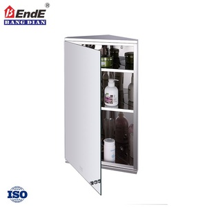 Haute qualité en acier inoxydable triangle d'<span class=keywords><strong>angle</strong></span> de salle de bain miroir armoire - Product Image 1