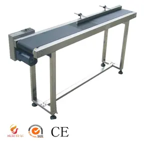 2023 Hot Sale Small Conveyors Belt System Rubber Conveyor Portable Conveyor For Inkjet Coder Of 110V