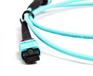 Fabricante de fibra óptica 12 de fibra OM4 MTP/MPO a LC Fanout parche lleva - Product Image 1