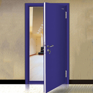 Commercial intérieur couleur enduit laminé à froid 2 h porte en acier évaluée par feu - Product Image 1
