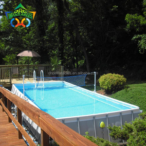 <span class=keywords><strong>Rectangular</strong></span> de metal Marco de <span class=keywords><strong>lona</strong></span> <span class=keywords><strong>piscina</strong></span> PVC retardante <span class=keywords><strong>piscina</strong></span> inflable - Product Image 2