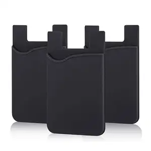 Thẻ điện thoại Dính Ví Trường Hợp Tùy Chỉnh Logo In Dính Silicone Điện Thoại Di Động Wallet cho Chương Trình Khuyến Mãi