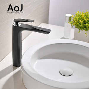 Grand Corps Noir Design En Laiton Robinet de salle de Bain <span class=keywords><strong>Cascade</strong></span> <span class=keywords><strong>Mitigeur</strong></span> De <span class=keywords><strong>Lavabo</strong></span> - Product Image 2