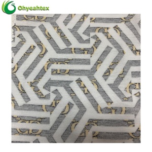 Mềm mại Và Mát Mẻ Đan Khóa Liên Động Làm Bóng Tùy Chỉnh In Vải Muslin 100% Cotton Cho T-Shirt - Product Image 6