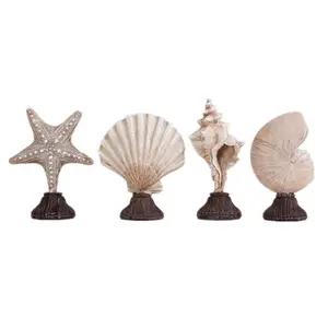 Креативная коллекция морских ракушек из смолы в скандинавском стиле, поделки для украшения дома