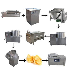 100kg/h Semi-Automatic Small <strong>Potato</strong> <strong>Chips</strong> Making Machine New Condition For Fruit &amp; Vegetable Production Line