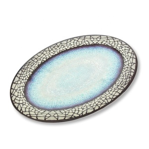 fábrica nuevas ideas de producto personalizado restaurante placas <span class=keywords><strong>hacer</strong></span> su propio barato melamina ovalada de la placa de la cena - Product Image 1