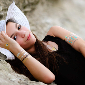 Grado cosmetico Nuovo Design di Alta Qualità Pieno Braccio Metallico Henné Tatuaggio Temporaneo - Product Image 4