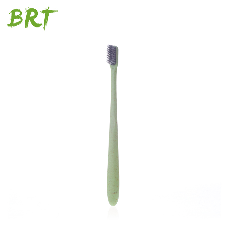 Высококачественная зубная щетка из пшеничной соломы, биоразлагаемая зубная щетка для отеля